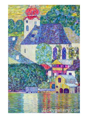 St. Wolfgang Church by Gustav Klimt paintings reproduction